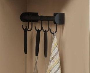 WALL HANGING ORGANIZER COOKWARE SHELF