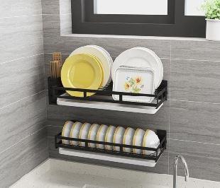 WALL HANGING ORGANIZER COOKWARE SHELF