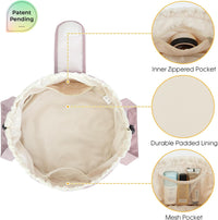Thumbnail for GlamGrove Barrel Beauty Bag