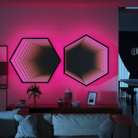Thumbnail for PrismGlow Polygon Mirror Wall Lights