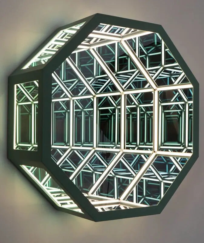 PrismGlow Polygon Mirror Wall Lights