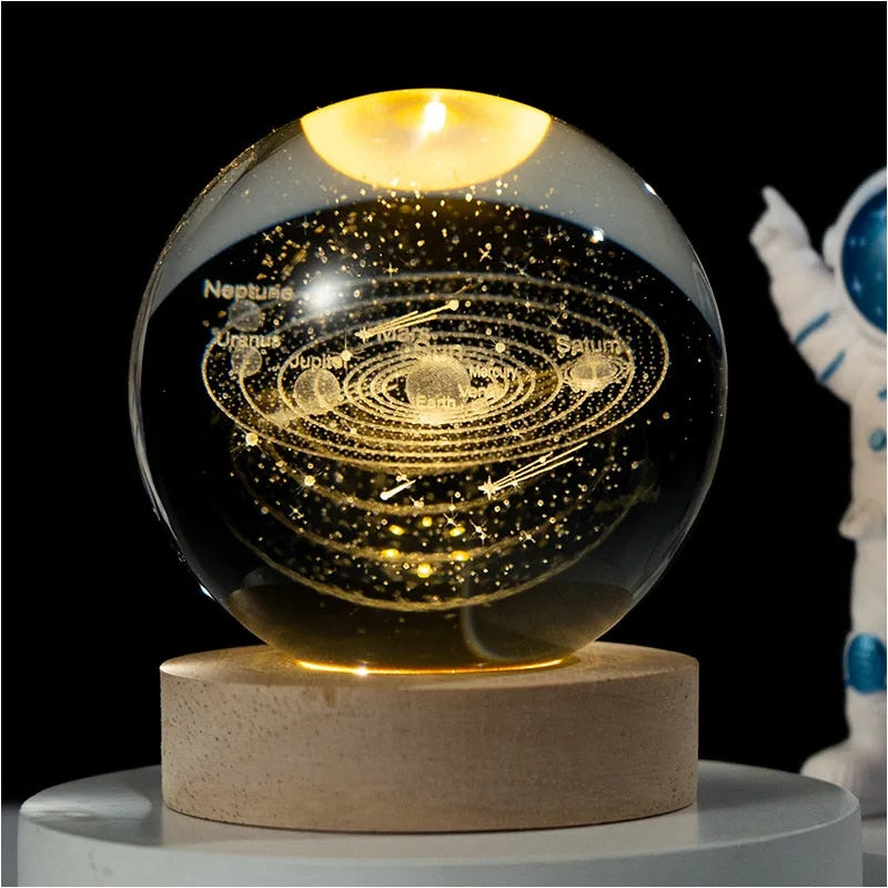CosmicGlow™ Galaxy Projector Crystal Ball Night Light