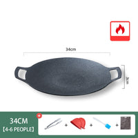Thumbnail for NomadFlame Round Fusion Grill: Portable Korean Barbecue Pan