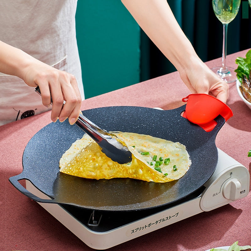 NomadFlame Round Fusion Grill: Portable Korean Barbecue Pan