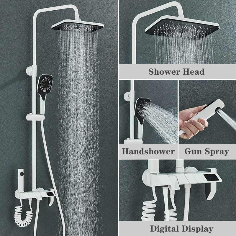 Piano Digital Shower Set