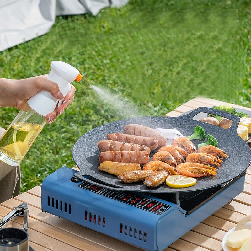 NomadFlame Round Fusion Grill: Portable Korean Barbecue Pan