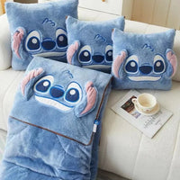 Thumbnail for StitchySnuggle: Disney Stitch Two-in-One Kawaii Pillow Blanket