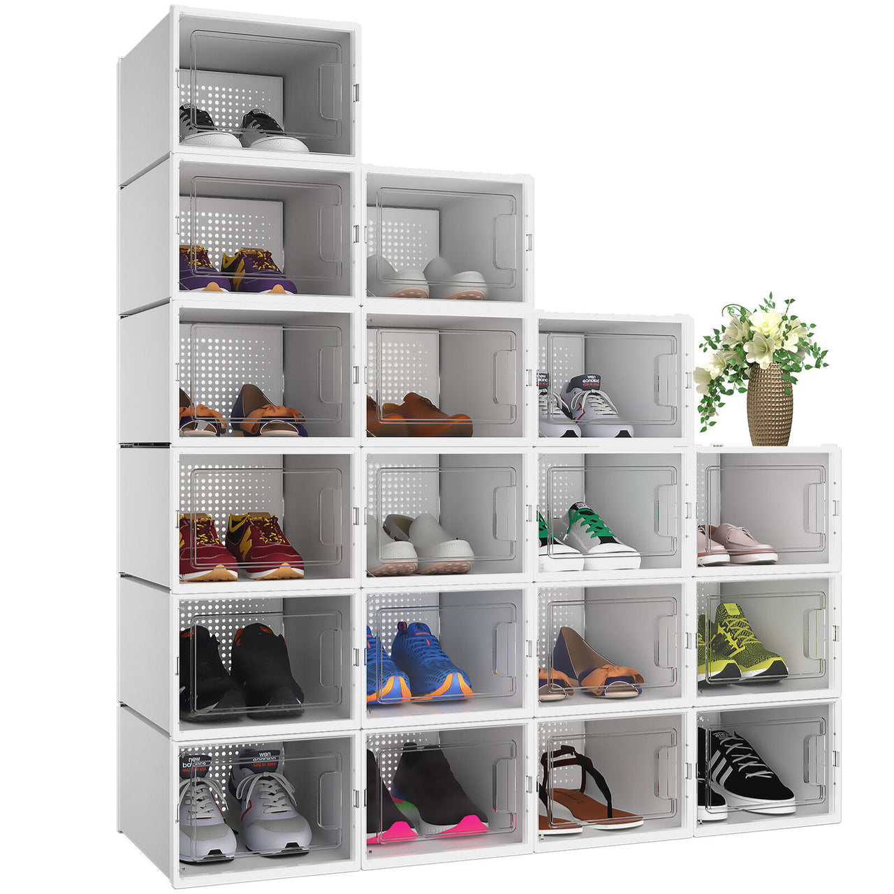 6/12/18 PCS Stackable Shoe Box Sneaker Cases