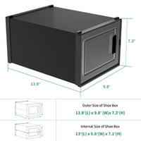 Thumbnail for 6/12/18 PCS Stackable Shoe Box Sneaker Cases