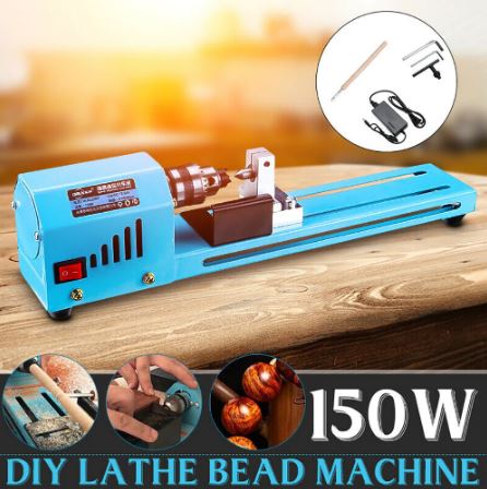 DIY Portable Woodworking Mini Lathe Drill