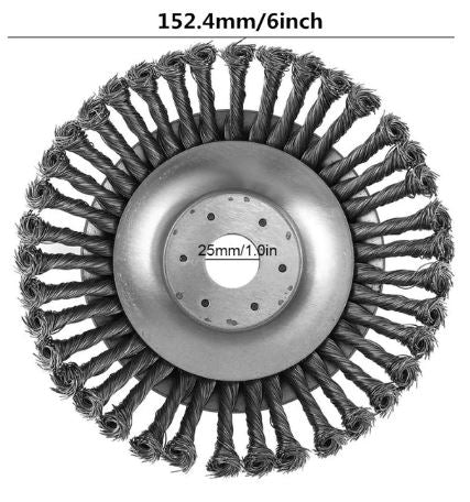 Break-Proof Wired Round Edge Weed Trimmer Blade