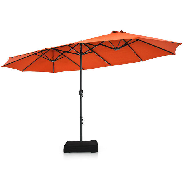 15ft Patio Market Umbrella with base