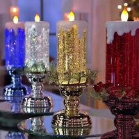 Thumbnail for LED Christmas Candles With Pedestal