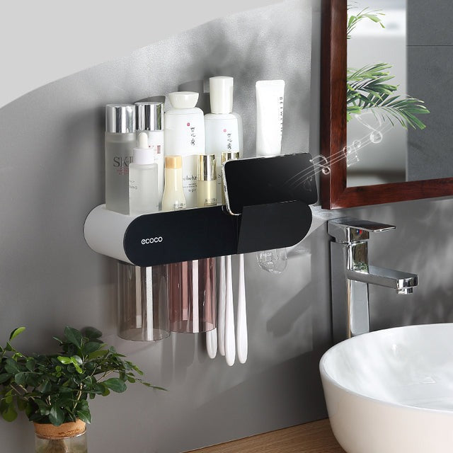Magnetic Adsorption Toothbrush Holder