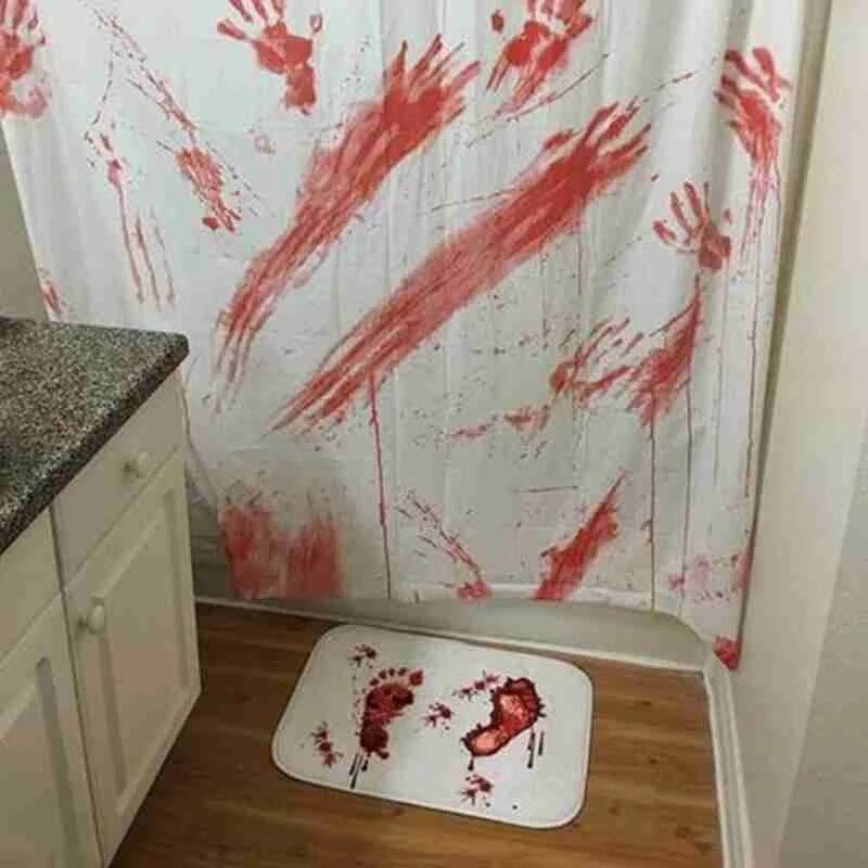 BLOODY BATH MAT