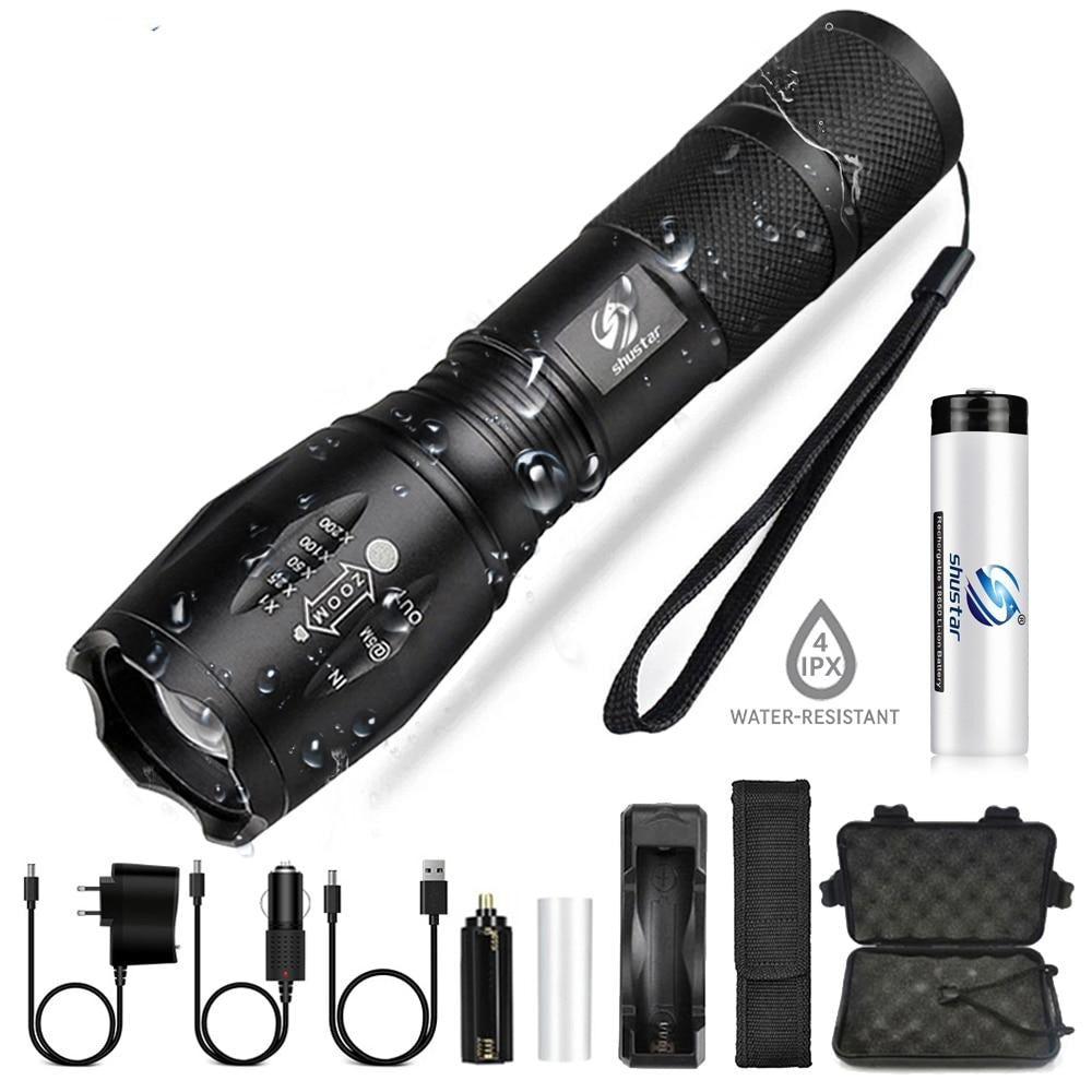 Waterproof navy special flashlight high lumen