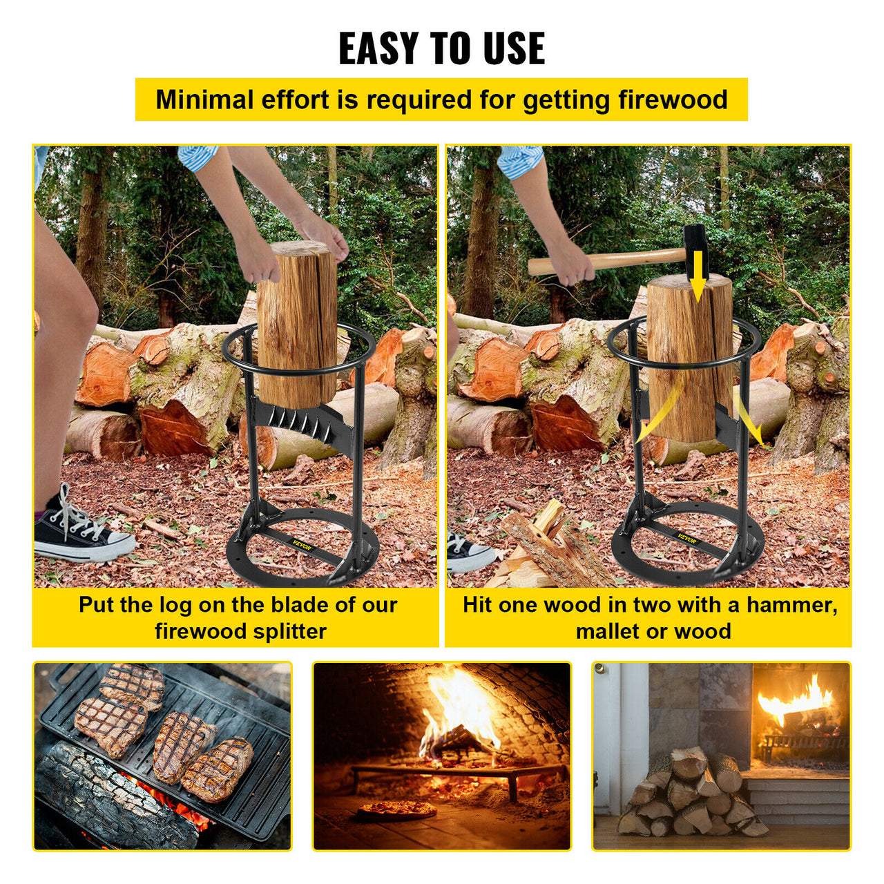 Steel Firewood Splitter