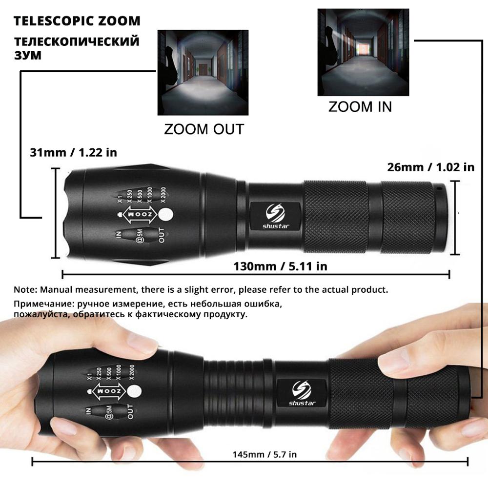 Waterproof navy special flashlight high lumen