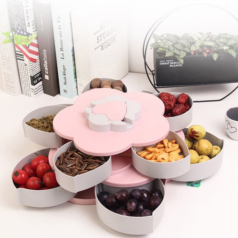 ROTATING FLOWER SNACK BOX