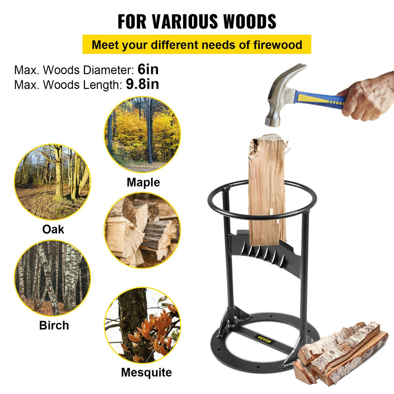Steel Firewood Splitter