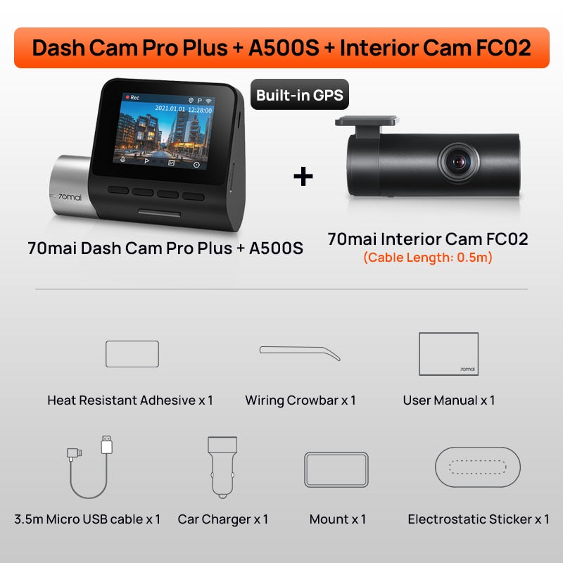 70mai Dash Cam Pro Plus+