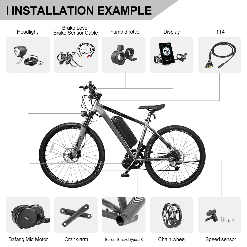 eBike Conversion Kit (Powerful Central e-Bike Engine)