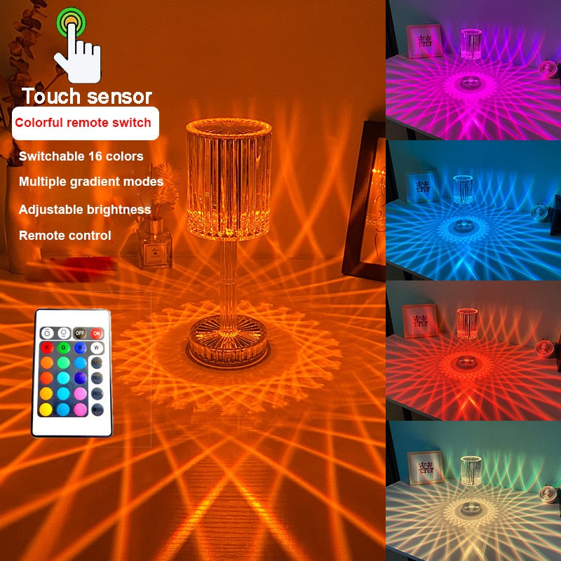 Touching Control  Crystal Lamp