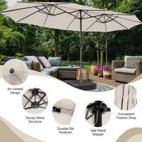 Thumbnail for 15ft Patio Market Umbrella with base