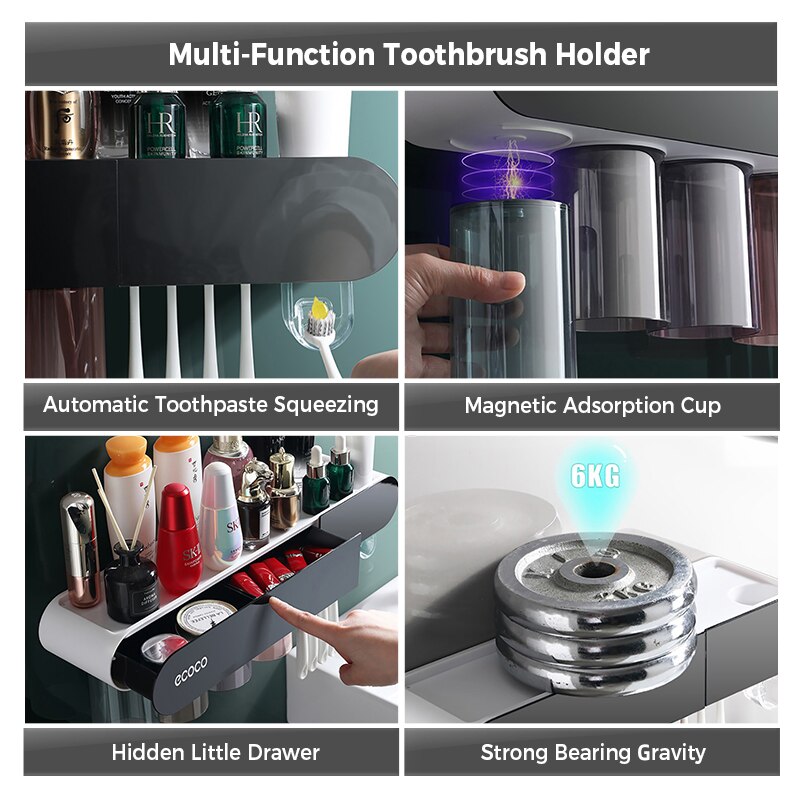 Magnetic Adsorption Toothbrush Holder – KawayMigi