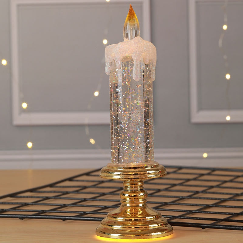 LED Christmas Candles With Pedestal