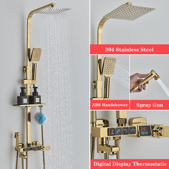 Piano Digital Shower Set