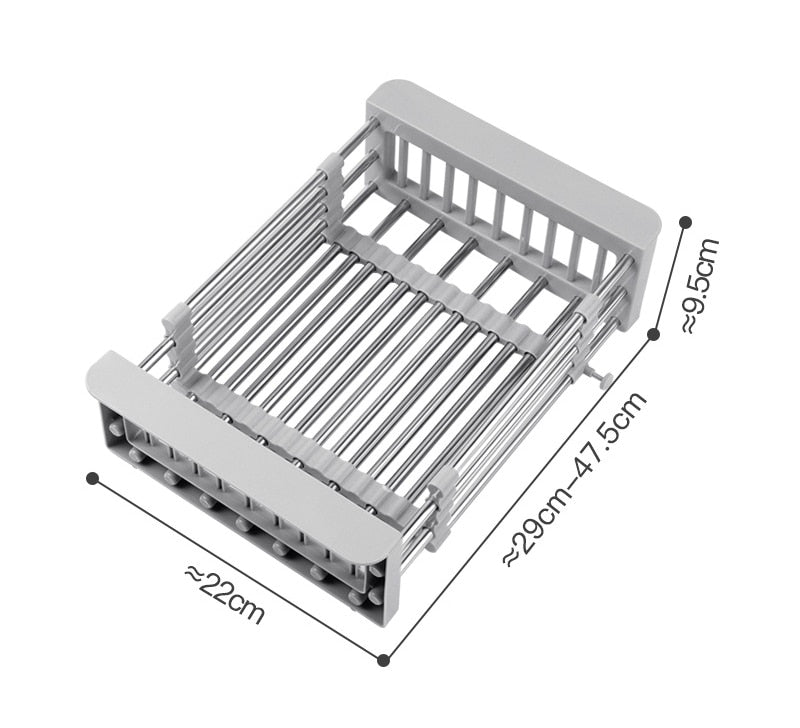 Extend kitchen sink drain basket