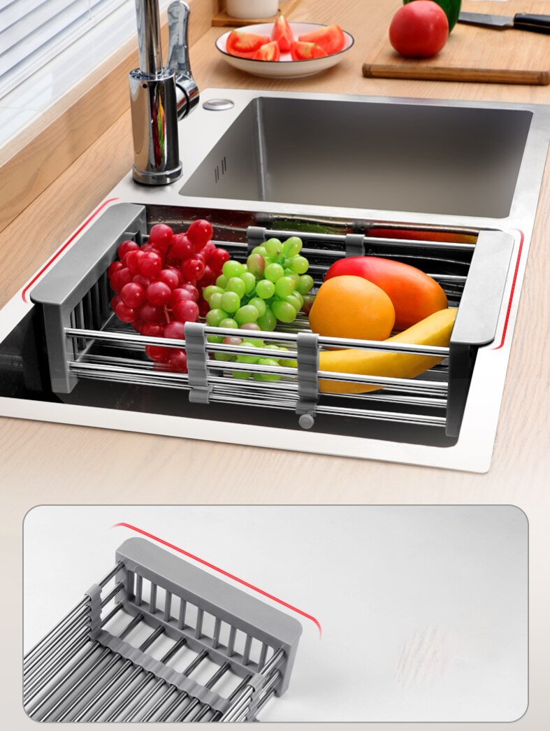 Extend kitchen sink drain basket