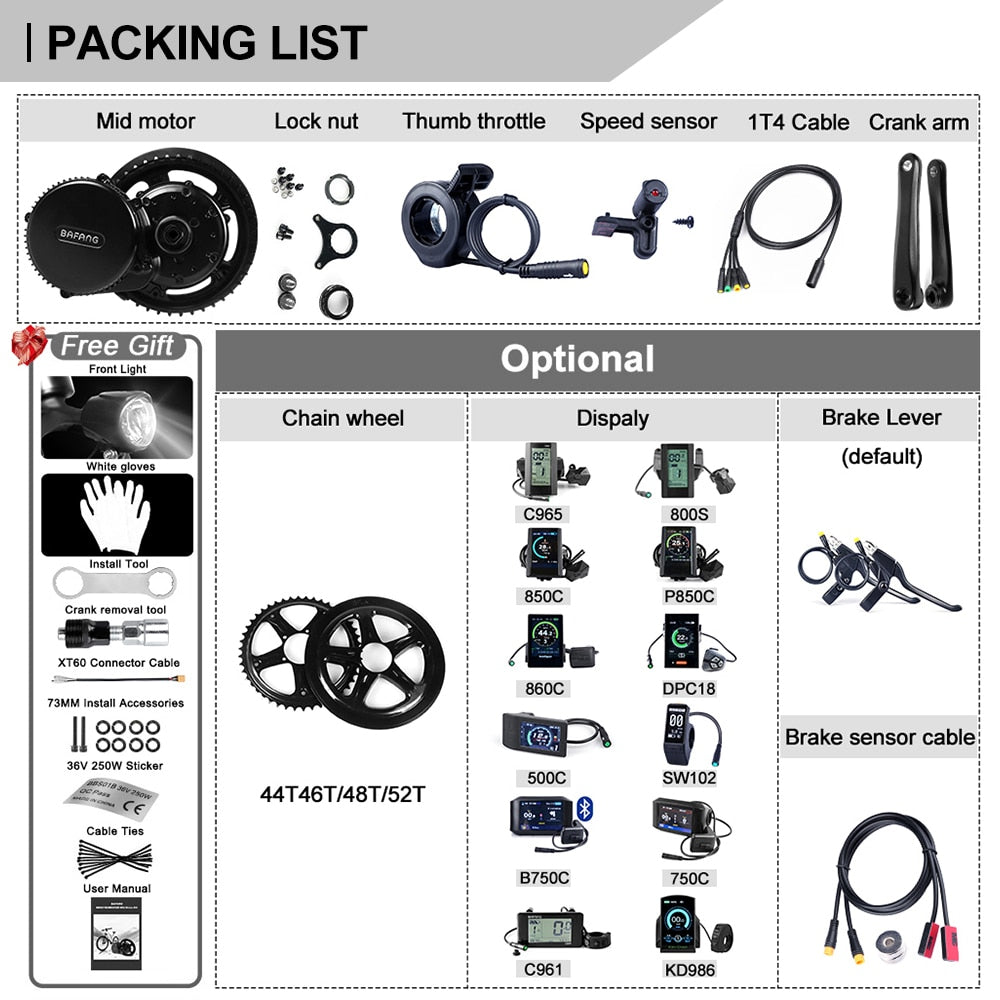 eBike Conversion Kit (Powerful Central e-Bike Engine)