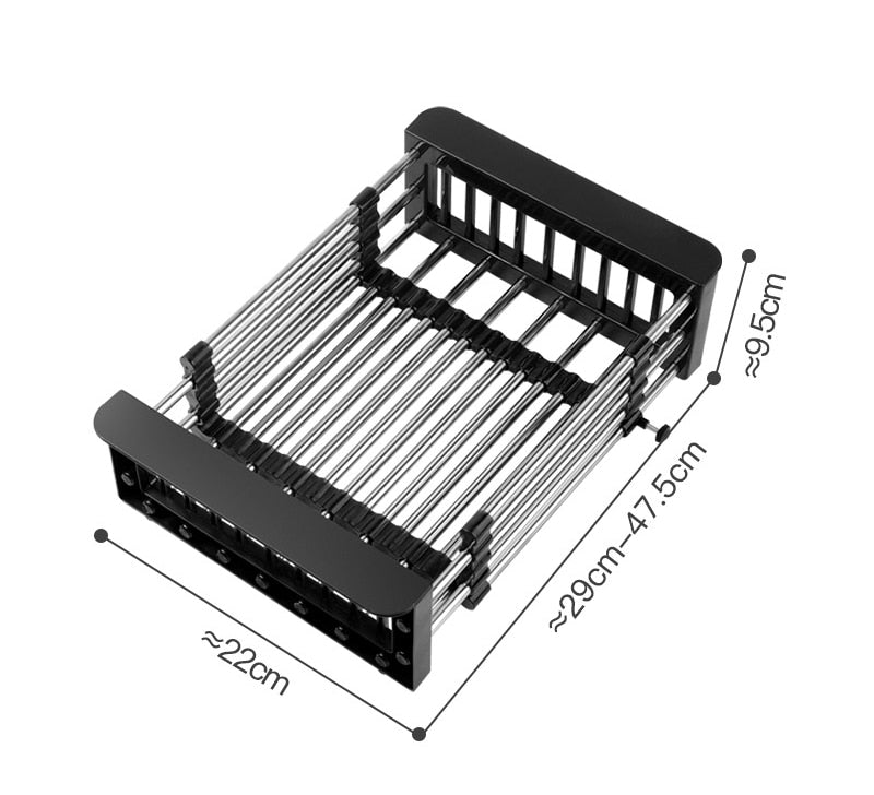 Extend kitchen sink drain basket