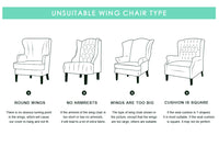 Thumbnail for Wing back Chair Cover