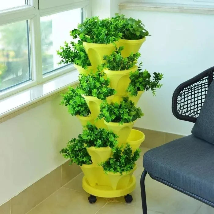 🌼Plant Festival Special -Stand Stacking Planters Strawberry Planting Pots