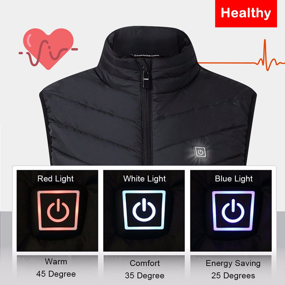 FlexoTherm™ Unisex Heated Vest (Premium and Lightweight Fabric)