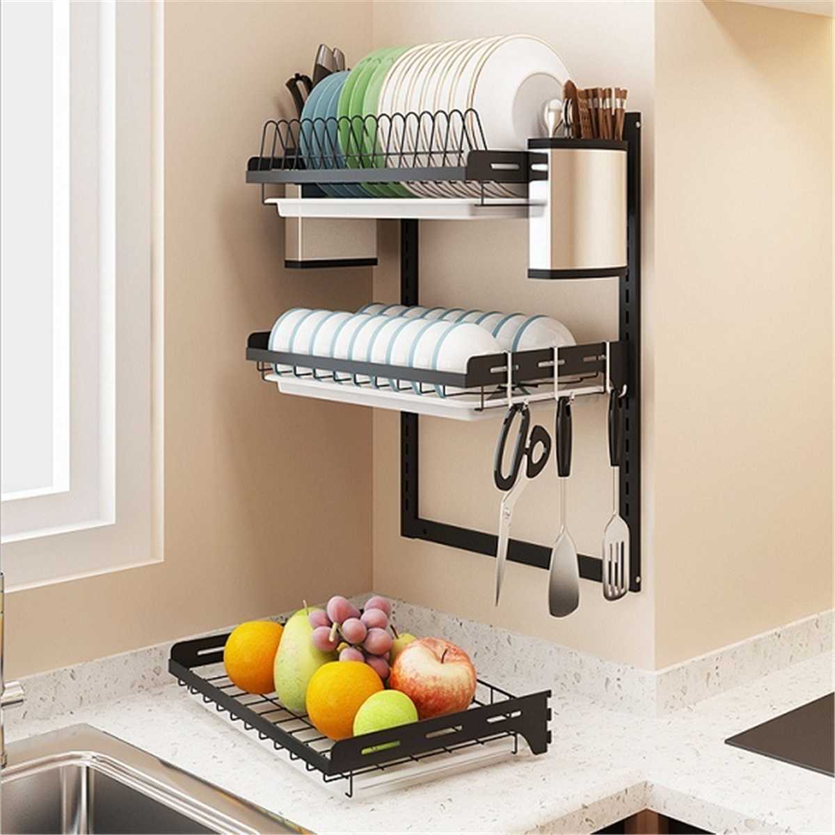 Multi-Tier Stainless Steel Storage Rack