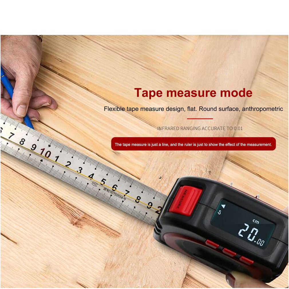 3-in-1 Digital Tape Measure