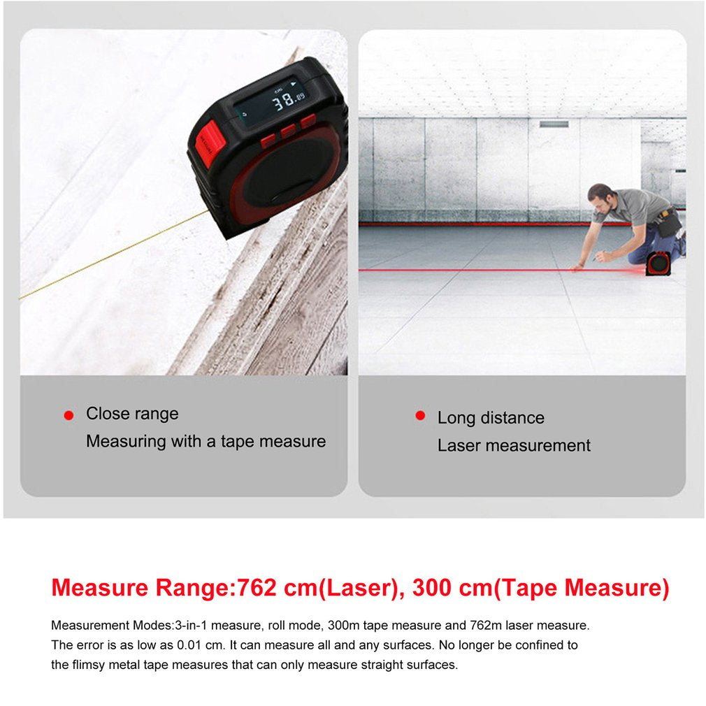 3-in-1 Digital Tape Measure