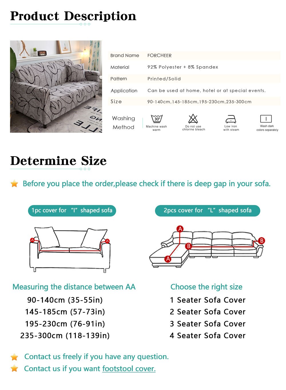 UNIVERSAL SOFA COVER ELASTIC COVER