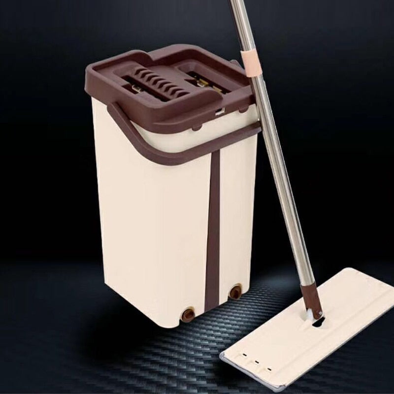 NEW NO-HAND WASHING LAZY MOP
