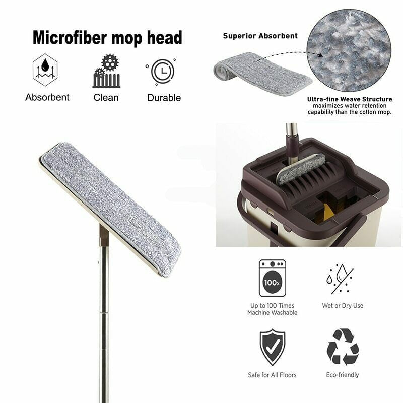 NEW NO-HAND WASHING LAZY MOP