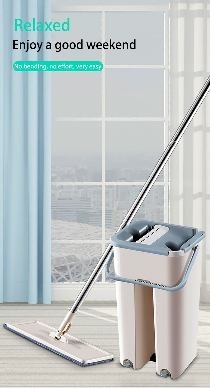 NEW No-hand Washing Lazy Mop