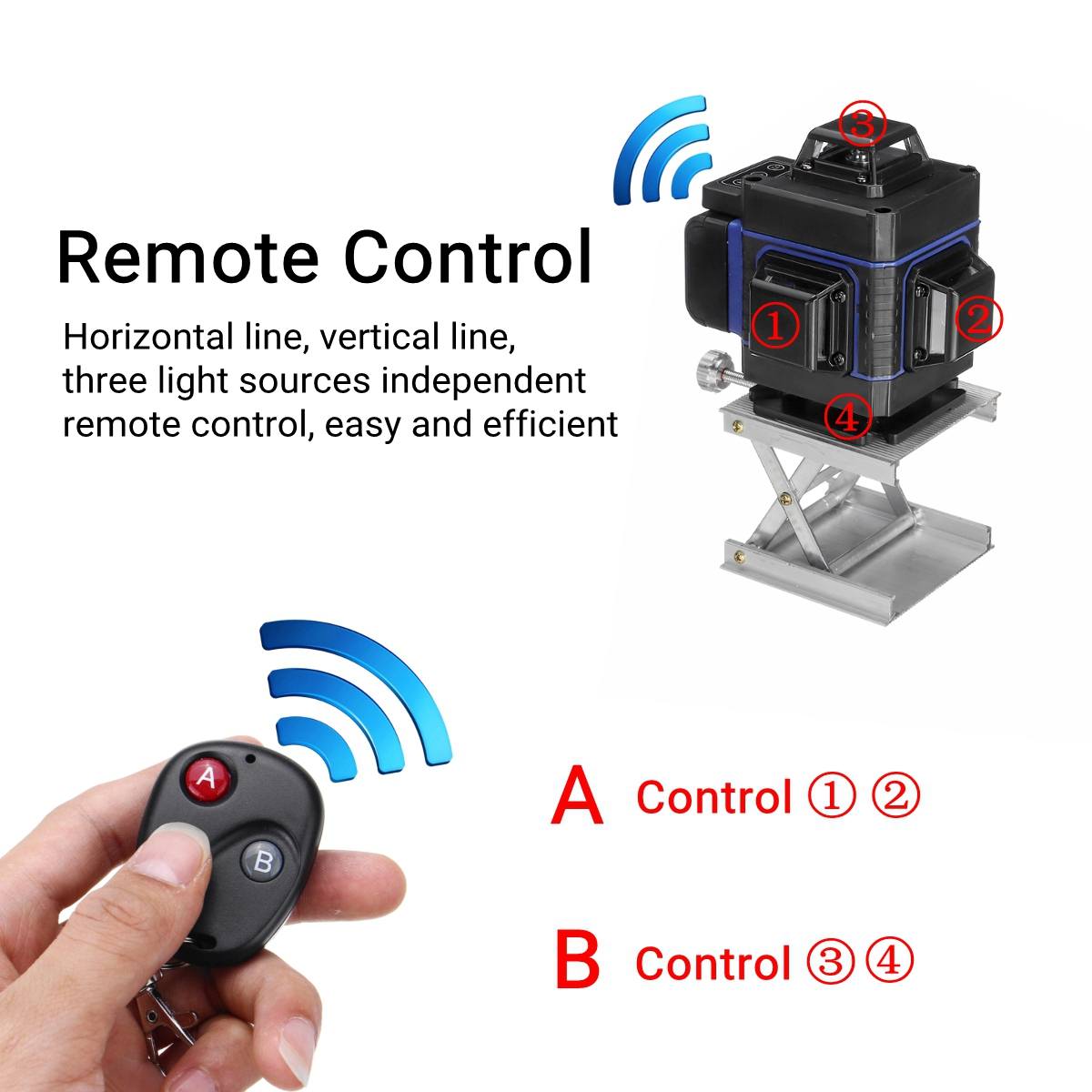 3D Green Beam Laser Level- 12/16