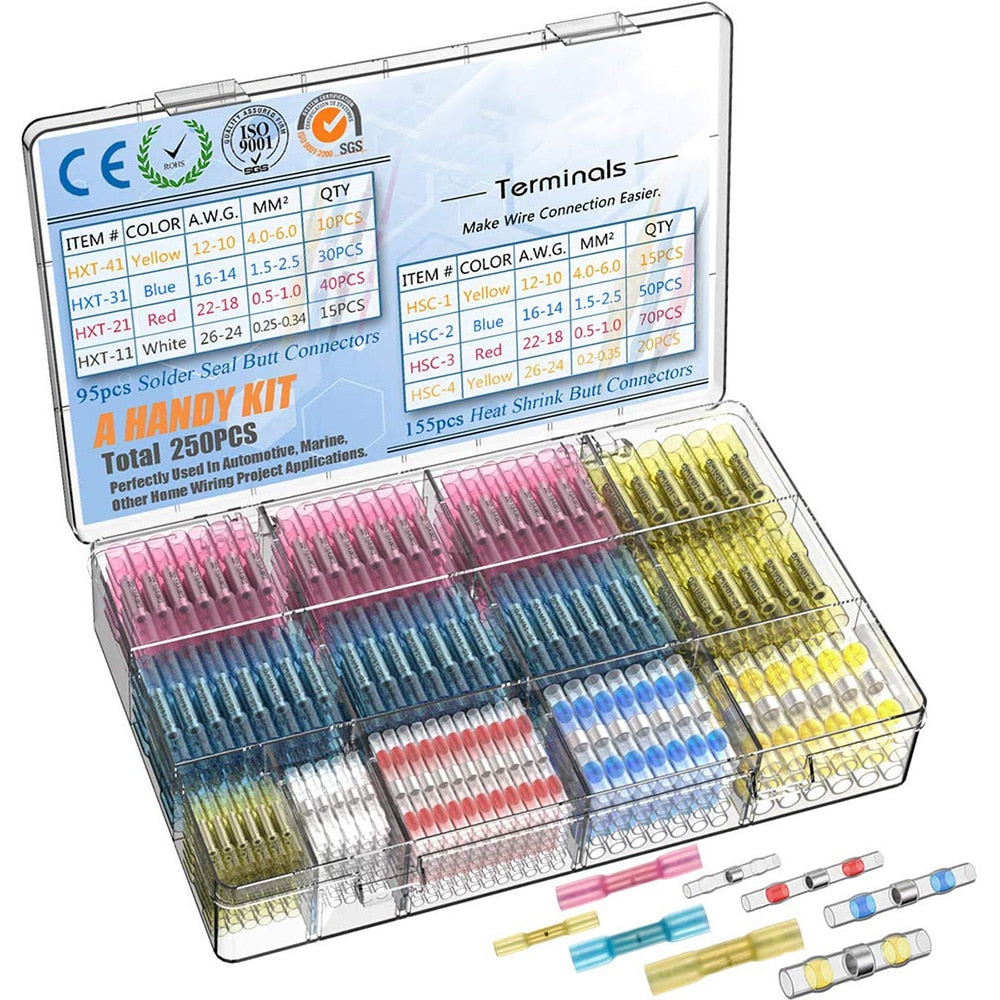 WATERPROOF SOLDER WIRE CONNECTORS