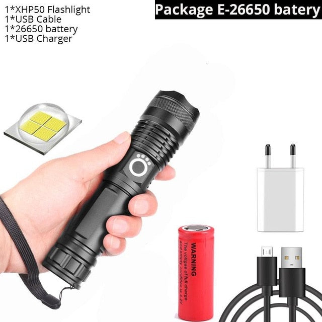 Waterproof navy special flashlight high lumen
