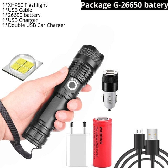 Waterproof navy special flashlight high lumen