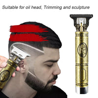 Thumbnail for Electric Pro Grooming Rechargeable Cordless Close Cutting T-Blade Trimmer